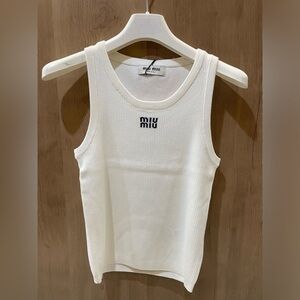 Miu Miu White Tank Top